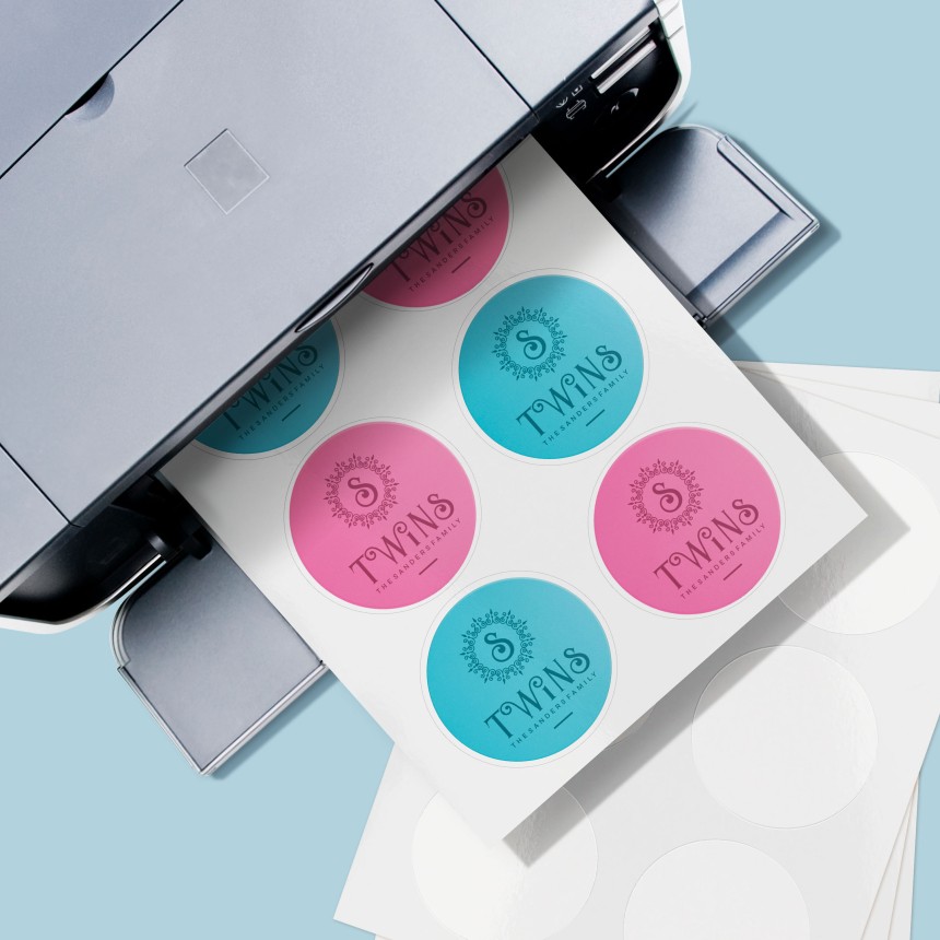 Gedrag Scheiding samenwerken Ronde etiketten printen | Op maat gemaakt | Avery | Avery